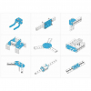 Ресурсный набор Bracket Robot Pack-Blue - «globural.ru» - Сыктывкар
