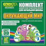 Комплект динамических раздаточных пособий - Окружающий мир (веера). Животные и растения, дорожные знаки. - «globural.ru» - Сыктывкар