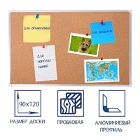 Доска пробковая 1200х900 - «globural.ru» - Сыктывкар