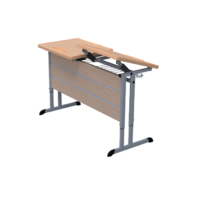 Стол ученический двухместный с наклоняемыми столешницами - «globural.ru» - Сыктывкар