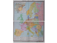 Учебная карта "Европа 1924-1939 гг" 1050*1420 мм (матовое, 2-стороннее лам.) - «globural.ru» - Сыктывкар