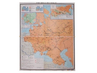Учебная карта "Россия 1907-1914 гг." 1420*1100 мм (матовое, 2-стороннее лам.) - «globural.ru» - Сыктывкар