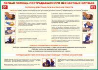 Таблица Порядок действий при внезапной смерти 1000*1400 винил - «globural.ru» - Сыктывкар