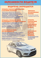Плакат "Водителю запрещается " 1000*1400 винил - «globural.ru» - Сыктывкар