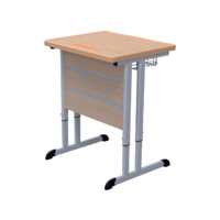 Стол ученический одноместный на плоскоовальной трубе 3-7 гр.р. - «globural.ru» - Сыктывкар