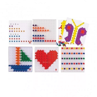Мозаика Peg Board. Набор с прозрачными досками и картинками - «globural.ru» - Сыктывкар