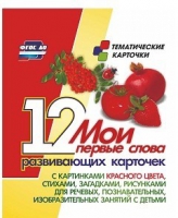 Тематические карточки "Мои первые слова" (красный цвет) - «globural.ru» - Сыктывкар