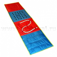 Сенсорная дорожка №1  (фракции песка, гороха. пуговицы, канат) - «globural.ru» - Сыктывкар