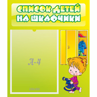 Стенд "Список детей на шкафчики" №5 - «globural.ru» - Сыктывкар