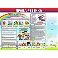 Стенд "Права ребенка"  с 2 карманами - «globural.ru» - Сыктывкар