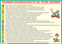 Таблица Правила безопасности на уроке физики 1000*1400 винил	 - «globural.ru» - Сыктывкар