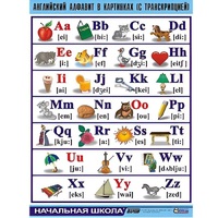 Таблица демонстрационная "Английский алфавит в картинках"(100x140) - «globural.ru» - Сыктывкар