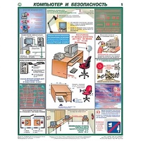 Плакаты "Компьютер и безопасность" (2 листа, размер 450х600) - «globural.ru» - Сыктывкар