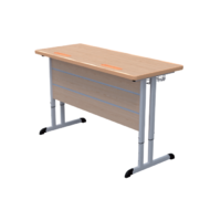 Стол ученический двухместный на плоскоовальной трубе 3-7 гр.р. - «globural.ru» - Сыктывкар