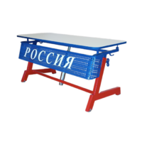 Стол ученический двухместный "Патриот-2п" на газовом лифте (р.гр. № 3-7 и наклоном столешницы ) - «globural.ru» - Сыктывкар