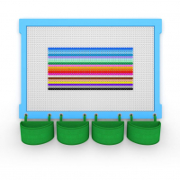 Комплект стены для конструирования Botzees с деревянной основой - «globural.ru» - Сыктывкар