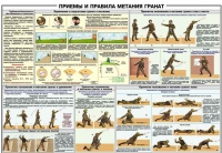 Плакат "Приемы и правила метания гранат" - «globural.ru» - Сыктывкар