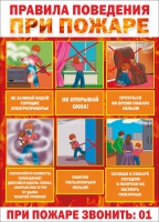 Стенд "Правила поведения при пожаре" - «globural.ru» - Сыктывкар