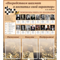 "Шахматы" тематический стенд - «globural.ru» - Сыктывкар