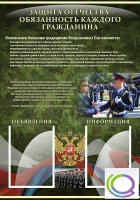 Стенд "Защита Отечества-обязанность каждого гражданина" - «globural.ru» - Сыктывкар