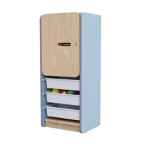 Закрытый шкаф с ящиками из коллекции мебели «НЕГА» (цвет голубой) - «globural.ru» - Сыктывкар