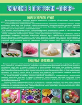 Стенд "Биология в профессии повар" - «globural.ru» - Сыктывкар