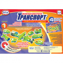 Магнитный конструктор Транспорт "Смешай и собери". Серия 1. Комплект на группу 3-5 лет. - «globural.ru» - Сыктывкар