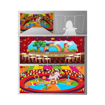 Стенд для сюжетно-ролевых игр 2-х сторонний (Цирк, театр) - «globural.ru» - Сыктывкар