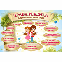 Стенд "Права ребенка" 1,5х1,0 - «globural.ru» - Сыктывкар