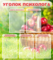 Стенд "Уголок психолога" (вариант 1) - «globural.ru» - Сыктывкар