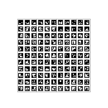 Поле aruco-меток, не бликующая поверхность 101 метка - «globural.ru» - Сыктывкар