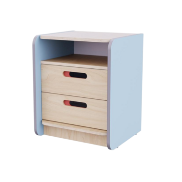 Тумба к письменному столу воспитателя из коллекции «НЕГА» (цвет голубой) - «globural.ru» - Сыктывкар