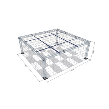 Огражденное пространство с защитной сеткой для безопасного пилотирования 8х8х3м  - «globural.ru» - Сыктывкар
