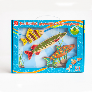 Магнитный деревянный конструктор "Рыбки" - «globural.ru» - Сыктывкар
