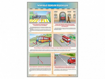Стенд "Типичные ошибки пешеходов" - «globural.ru» - Сыктывкар
